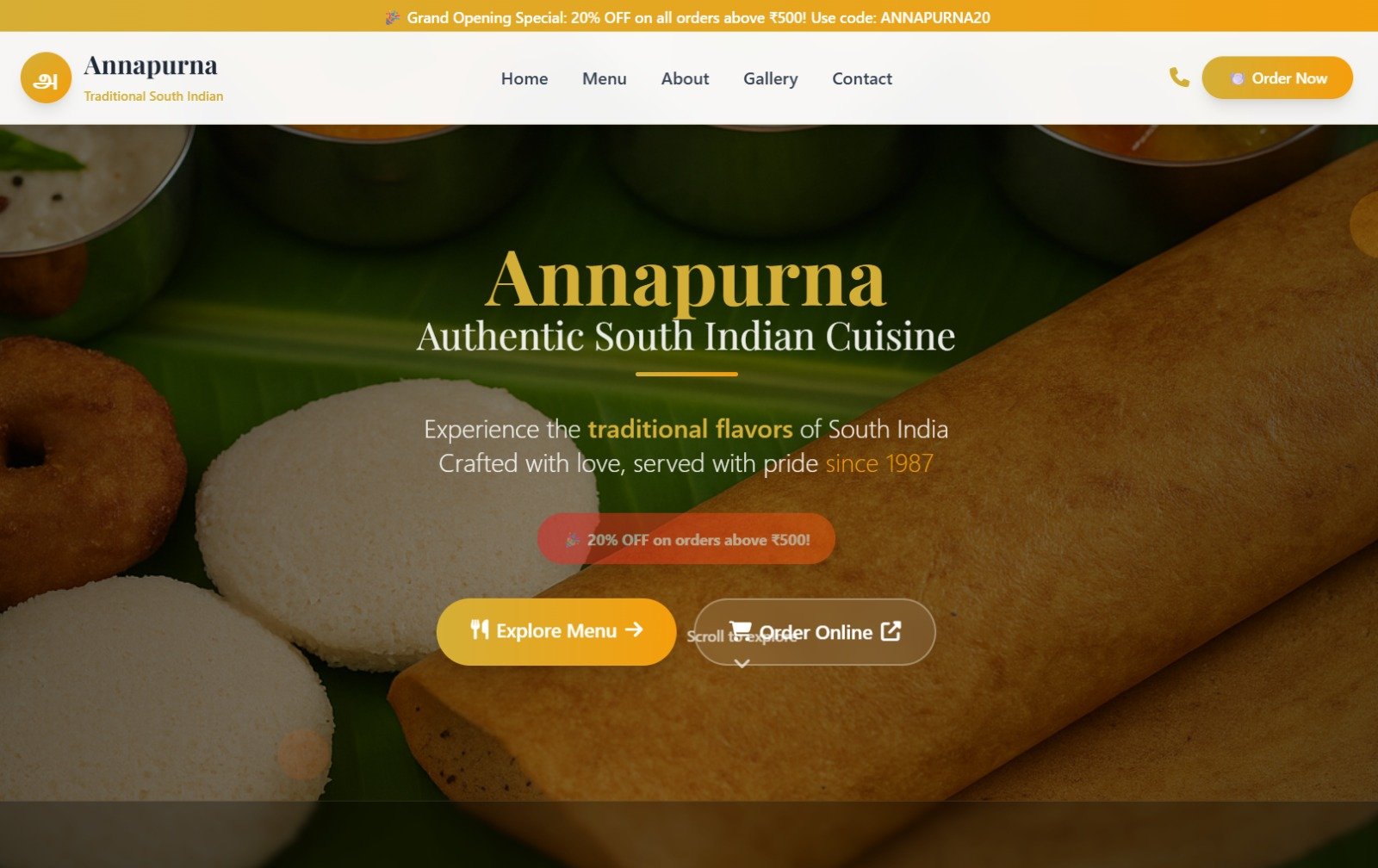 South Indian Restaurant